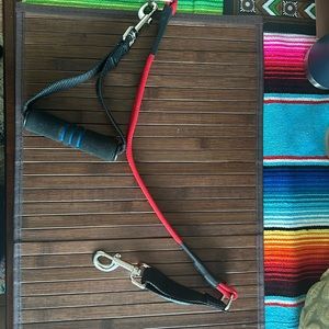 NWOT dog leash red ezsteps low impact